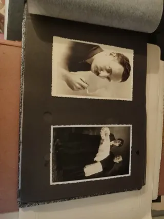 Álbum fotos antiguas tapa texturizada