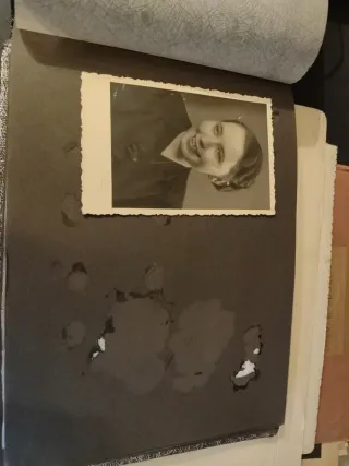 Álbum fotos antiguas tapa texturizada