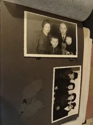 Álbum fotos antiguas tapa texturizada