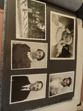 Álbum fotos antiguas tapa texturizada