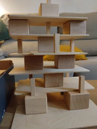 Juego Construcción Madera Niños