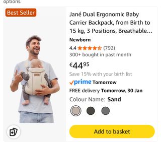 Mochila Porta Bebé Jané