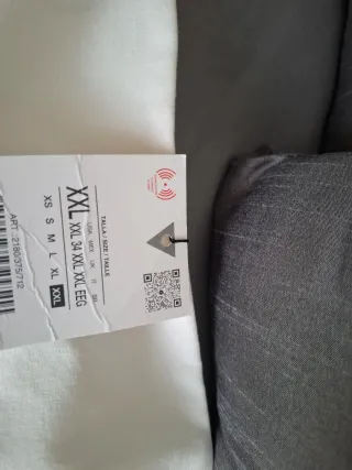 Vestido Palabra de Honor, Zara, talla XXL.