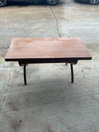 Mesa de centro elevable y extensible, años 60-70