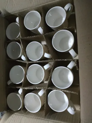 Docena tazas Royal porcelana