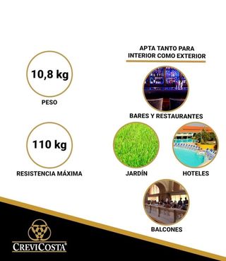 Caribe - Mesa Luxe Rectangular de Resina.