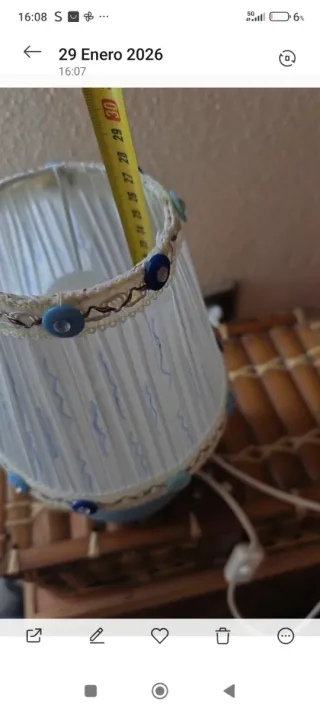 Lamparita Sencilla Azul 26 CMS