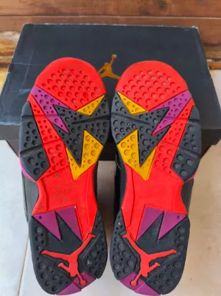 Nike Air Jordan 7 Black Patent Leather talla 39.