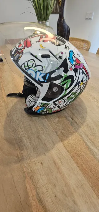 Casco moto niño shiro