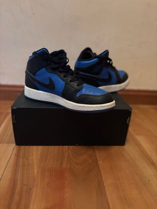 Oportunidad! Zapatillas Nike Air Jordan 1 Mid Blac