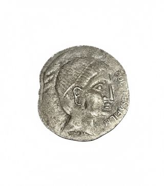 Monete antiche romane in argento con effige