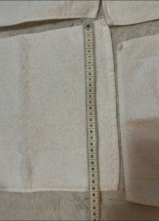 Toalla mano tocador lavabo pequeñas blanco 6 und.