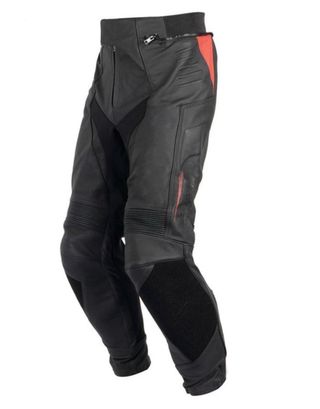 Mono de moto de dos piezas negro y rojo talla 50