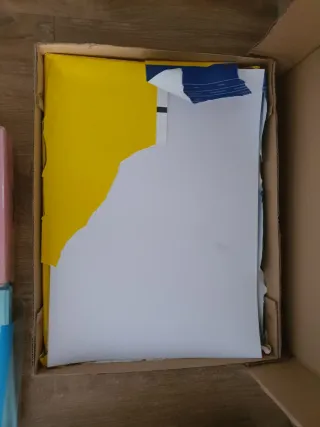 Folios A3 y Folios de azul, rosa