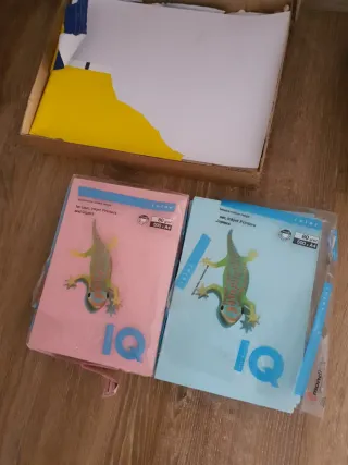 Folios A3 y Folios de azul, rosa