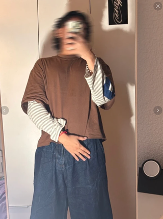 Camiseta Scuffers Marron Manga larga