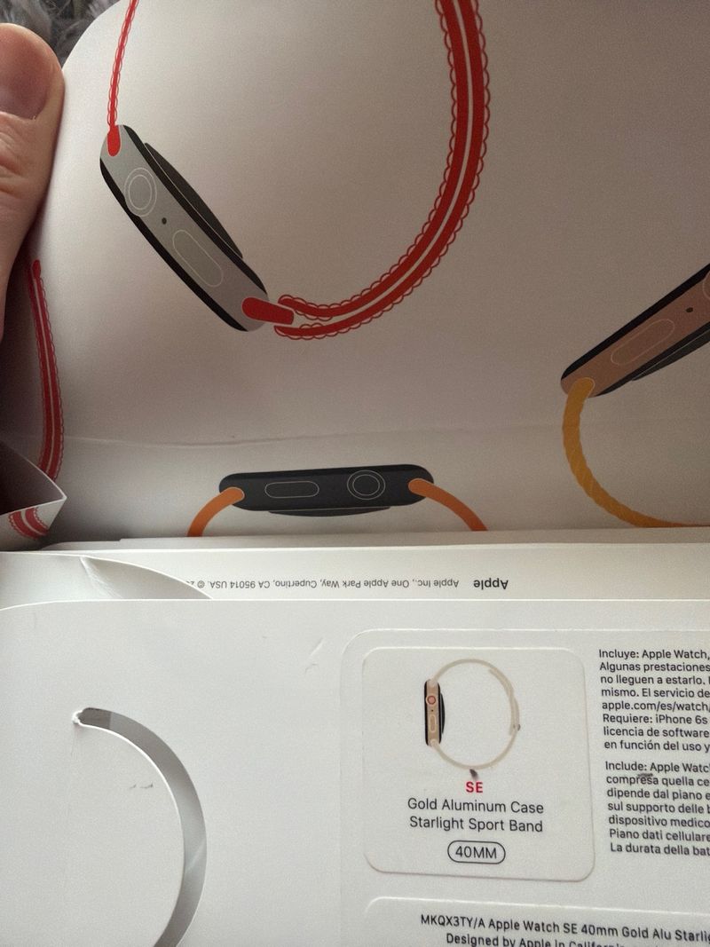 Apple Watch SE + cell 40 mm Beige/Dorado afbeelding 5