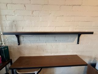 FJÄLLBO 2 estantes , negro, 101x20 cm