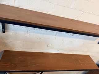 FJÄLLBO 2 estantes , negro, 101x20 cm