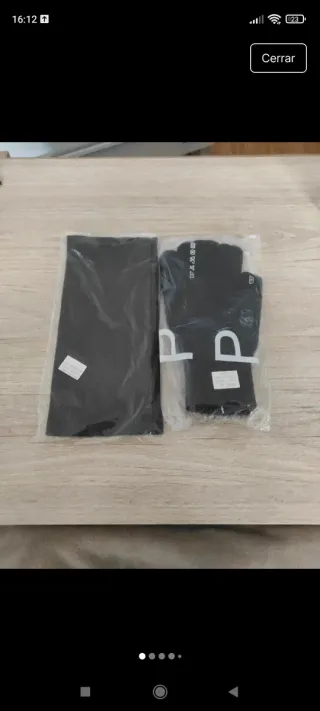 Guantes de campaña y bufanda pasamontañas E.T