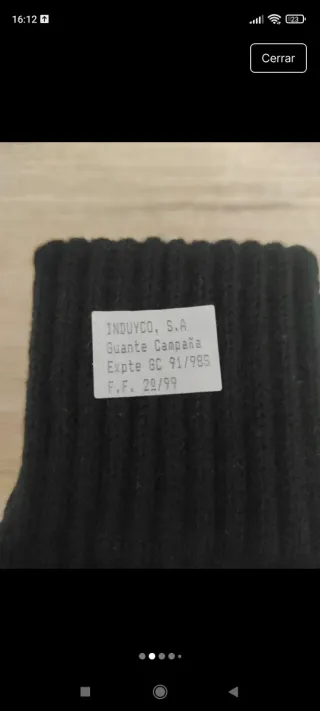 Guantes de campaña y bufanda pasamontañas E.T