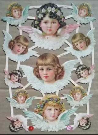 Lamina Cromos troquelados EF 7315. Angeles