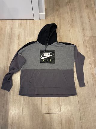Sudadera Nike Air Negra y Gris