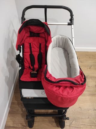 Carrito Gemelar Mountain Buggy Duet Rojo