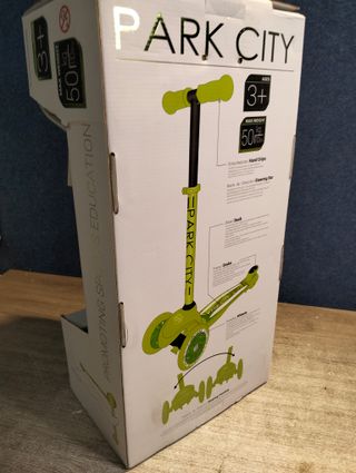 Patinete Scooter Park City Triscooter Kid Funk 3-6 Años Verde Limón