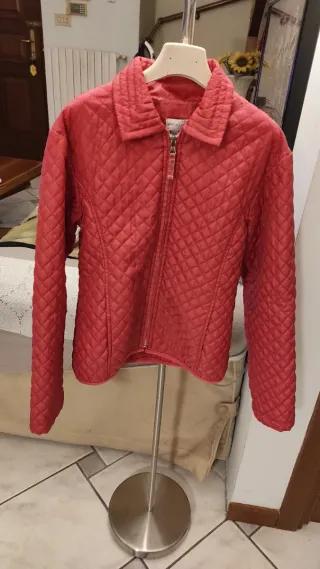 Giacca trapuntata rosa veste 10 A 140 cm. OVIESSE