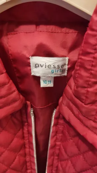 Giacca trapuntata rosa veste 10 A 140 cm. OVIESSE
