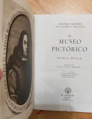 MUSEO PICTÓRICO Y ESCALA ÓPTICA LIBRO AGUILAR 1947