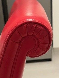 Poltrona Frau - 3 sedie mod. Vittoria rosse