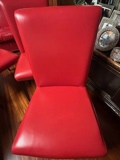 Poltrona Frau - 3 sedie mod. Vittoria rosse