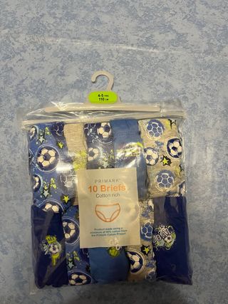 Pack 10 calzoncillos Primark 4-5 años