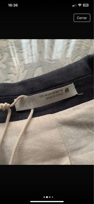 Blazer de lino hombre