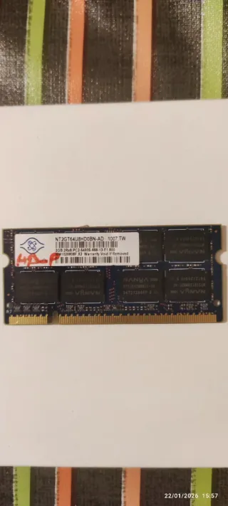 Memoria RAM NANYA 2GB 2RX8 PC2 6400S 666 13 F1 80