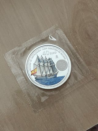 Moneda plata 40€ España 2025