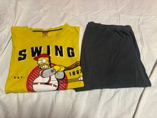 Pijama caballero simsonp talla l