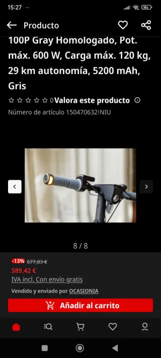 Patinete eléctrico de la marca NIU, ideal para des