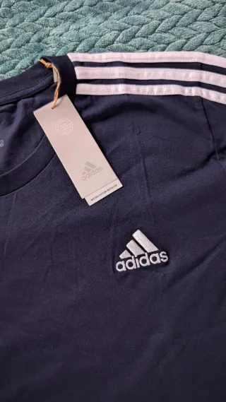 Camiseta Adidas Essentials 3-Stripes XL Azul