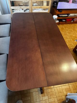 Mesa extensible de madera