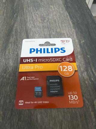 Tarjeta Micro SDXC Philips 128GB V30 UHS-I