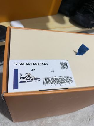 Zapatillas louis vuitton skate azul y blanco