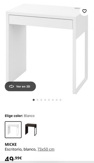 Escritorio Blanco MICKE IKEA