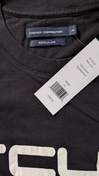 Camiseta FCUK Talla XL Negra