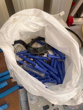 Estructura metalica piscina 3,60 c120 con la guia