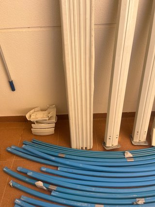 Estructura metalica piscina 3,60 c120 con la guia