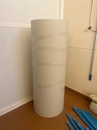 Estructura metalica piscina 3,60 c120 con la guia