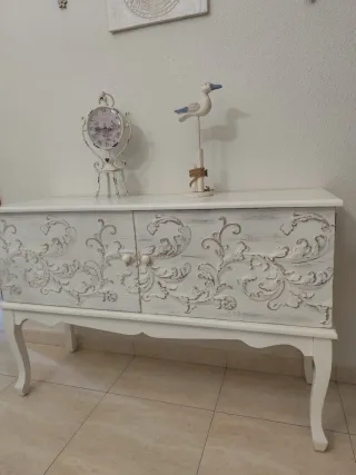 Aparador estilo romàntica blanco